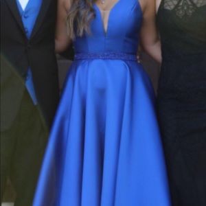 Royal blue prom dress